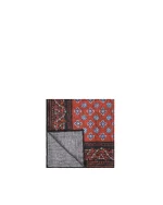 پوشت طرح گل قرمزمشکی ساتن - Image 3