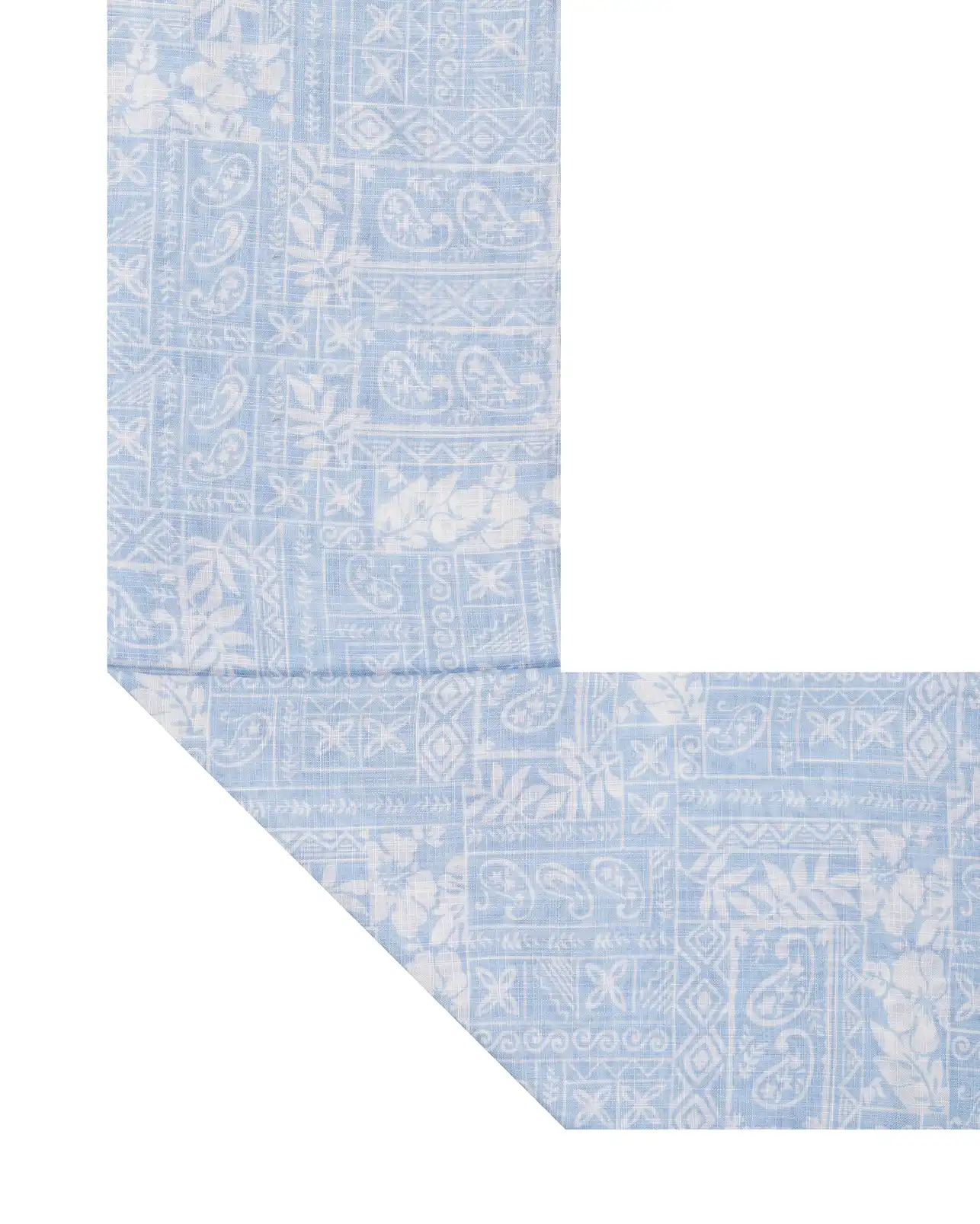 3-2-2-1.webp شال تابستانی طرحدار آبیآسمانی لینن - Image 1