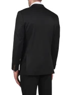 کت تک B41 یقه پیک ساده مشکی - Image 5