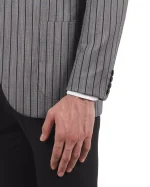 کت تک B49 یقه پیک دیپلمات نوک‌مدادی مشکی - Image 4