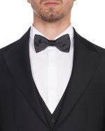 کت و شلوار و ژیله S114 یقه پیک مشکی - Image 2