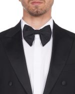 کت و شلوار و ژیله S15 یقه پیک تاکسیدو پشت بلند مشکی - Image 2