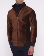 سویشرت یقه ایستاده مخمل عسلی J9 - Image 5