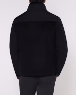 کاپشن N42 یقه خزدار ایستاده WOOL مشکی - Image 5
