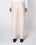 شلوار Stefano Style T113 پلیسه پاکتی کرم روشن - Image 4