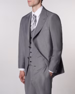کت و شلوار و ژیله S204 یقه پیک Bazzelli Style طوسی شلوار پاکتی - Image 2