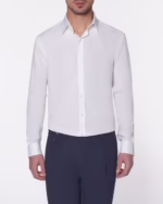 پیراهن پنبه P390 یقه London سفید