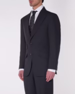 کت و شلوار BAZZELLI STYLE SW97 یقه ناچ بانتو مشکی - Image 4