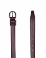 کمربند Classic L52 قهوه ای سگک پین Silver - Image 2